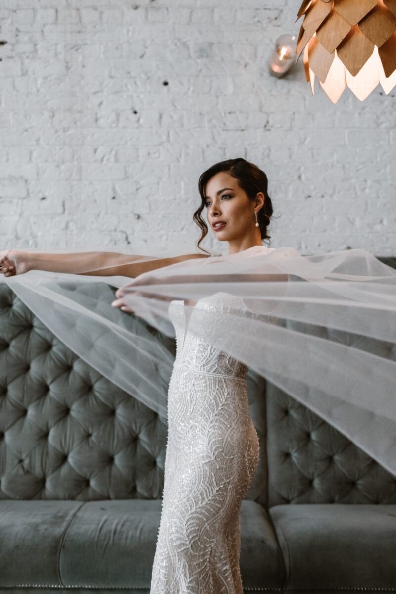 Simple and Elegant. Our Angel Wings are made of soft Ivory tulle and are 2 Metres in length, a perfect veil alternative for those wanting to be different